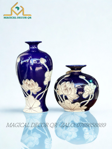 Bình Sen Xanh Dương