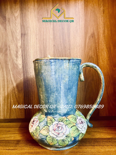 Vuốt Tay Hoa Hồng Tím Cổ Cao Có Quai