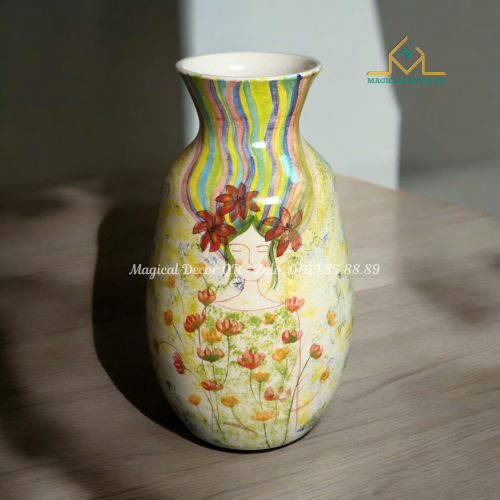 Vuốt tay cô gái cầu vồng