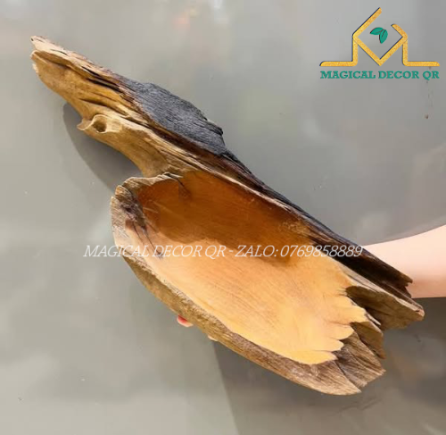 Khay gỗ lũa mẫu 7