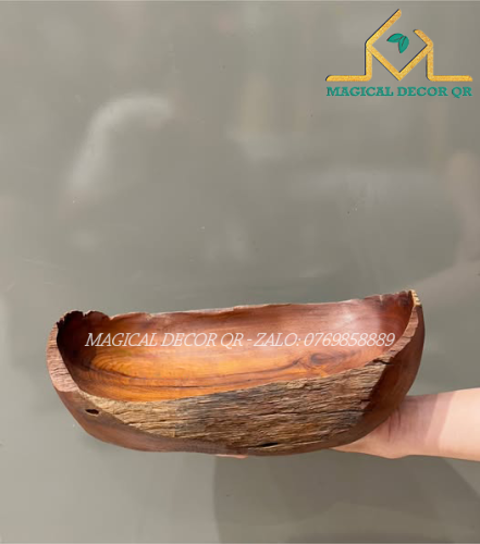 Khay gỗ lũa mẫu 9