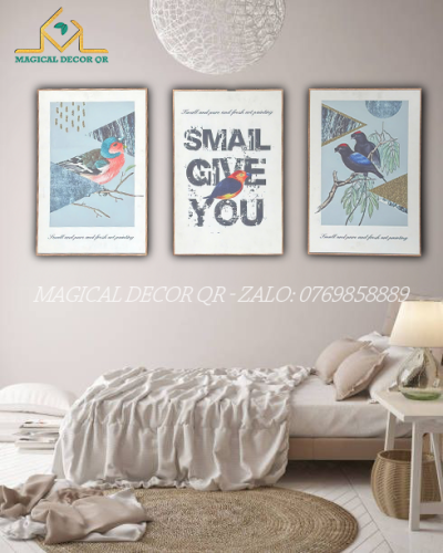 Bộ Tranh Lụa Chim Yến