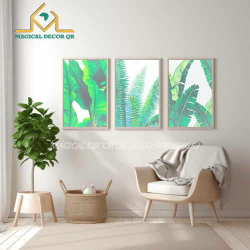 Tranh Lụa Lá Chuối